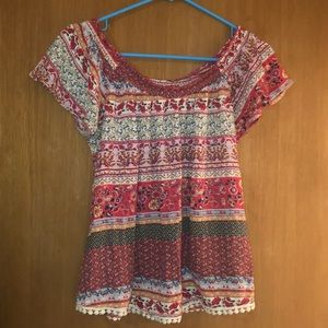 Off the shoulder shirt